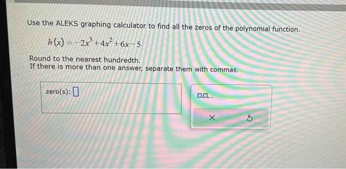 Zero of polynomial deals calculator