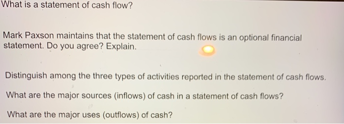 harvard business school statements of cash flows three examples answers