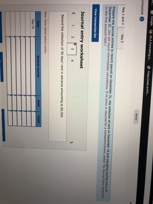 Solved PA10-3 Recording and Reporting Current Liabilities | Chegg.com