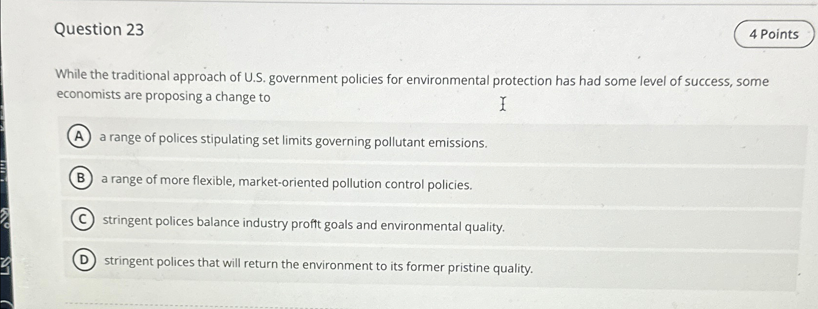 Solved Question 23While the traditional approach of U.S. | Chegg.com