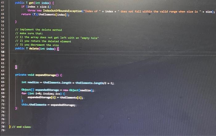 Solved /1 end class | Chegg.com