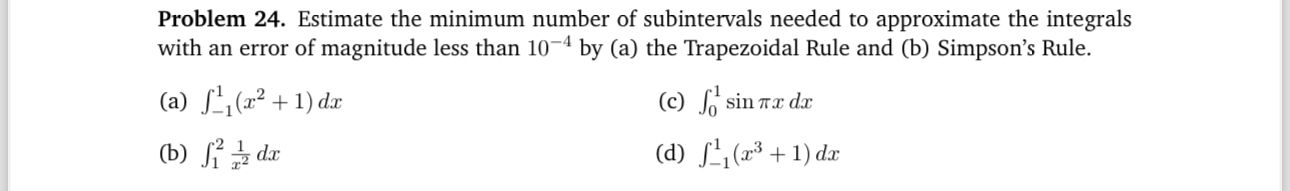 Solved Problem 24. ﻿Estimate the minimum number of | Chegg.com