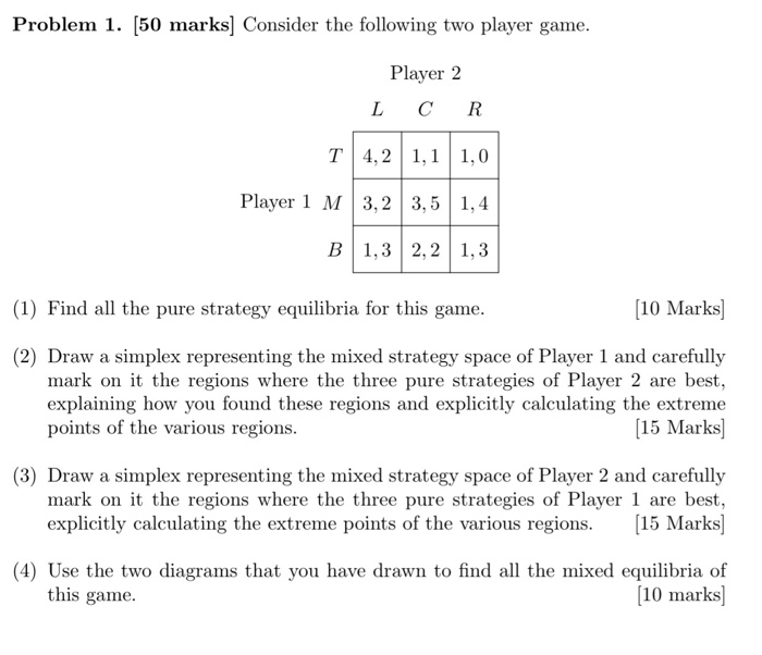 Solved Problem 1. (50 marks] Consider the following two | Chegg.com