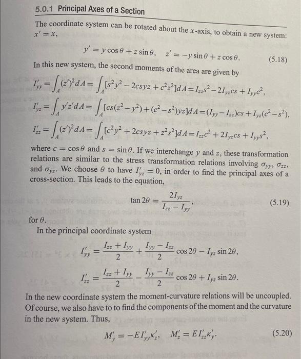 Solved The coordinate system can be rotated about the | Chegg.com