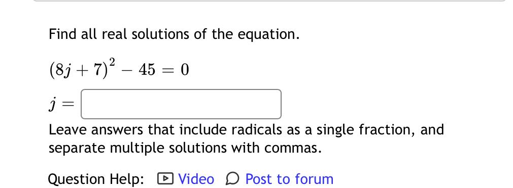 Solved Find all real solutions of the | Chegg.com