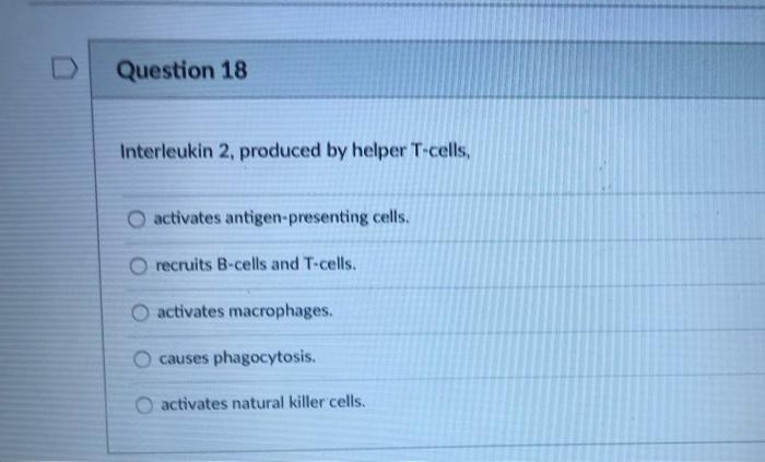 do helper t cells release interleukin-2