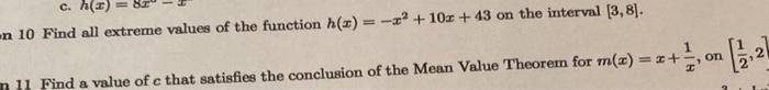 Solved 10 Find all extreme values of the function | Chegg.com