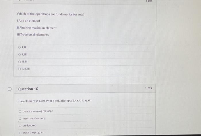 Solved Which of the following data structures CANNOT contain | Chegg.com
