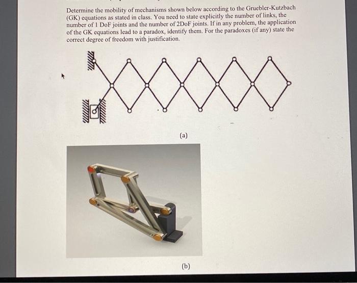 Solved Determine The Mobility Of Mechanisms Shown Below | Chegg.com