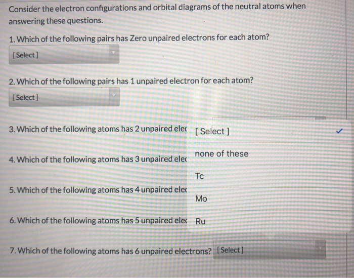 Solved Consider the electron configurations and orbital | Chegg.com