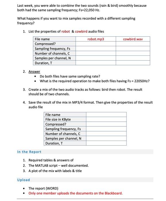 I Have The Sounds Files Send Me Ur Email Here To Send Chegg Com