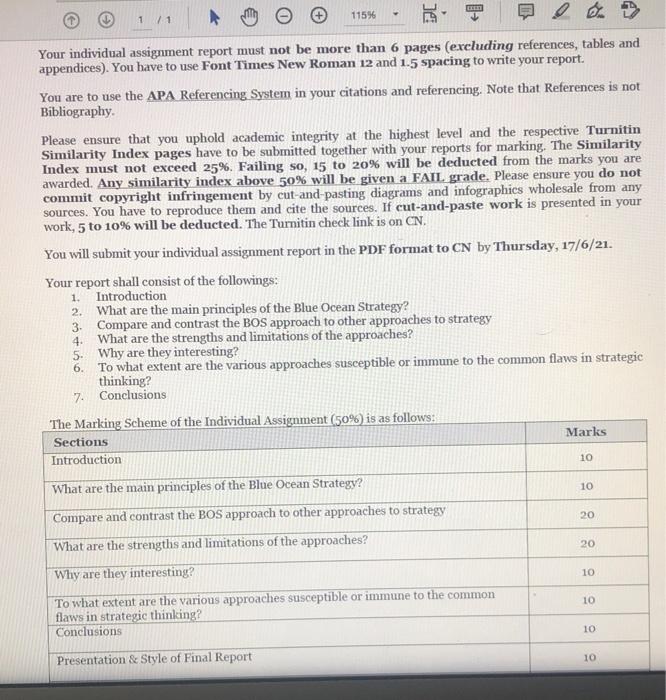 individual assignment report