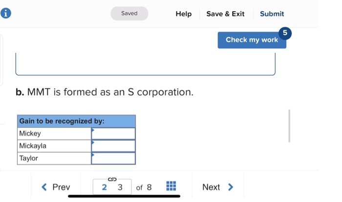 Solved i Saved Help Save & Exit Submit 5 Check my work | Chegg.com