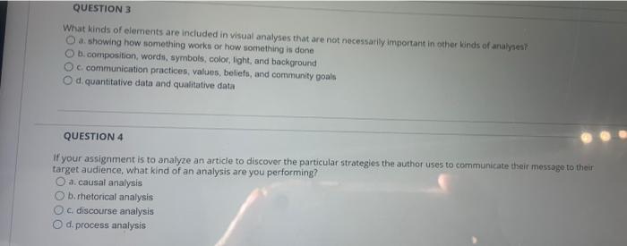 Solved QUESTION 1 Which Of The Following Questions Would Be Chegg