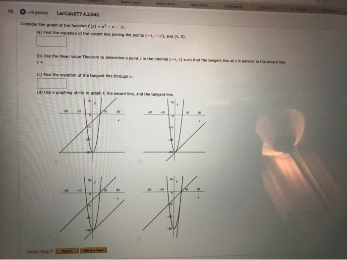 Solved 10. -4 points LarCalcET7 4.2.042. Consider the graph | Chegg.com