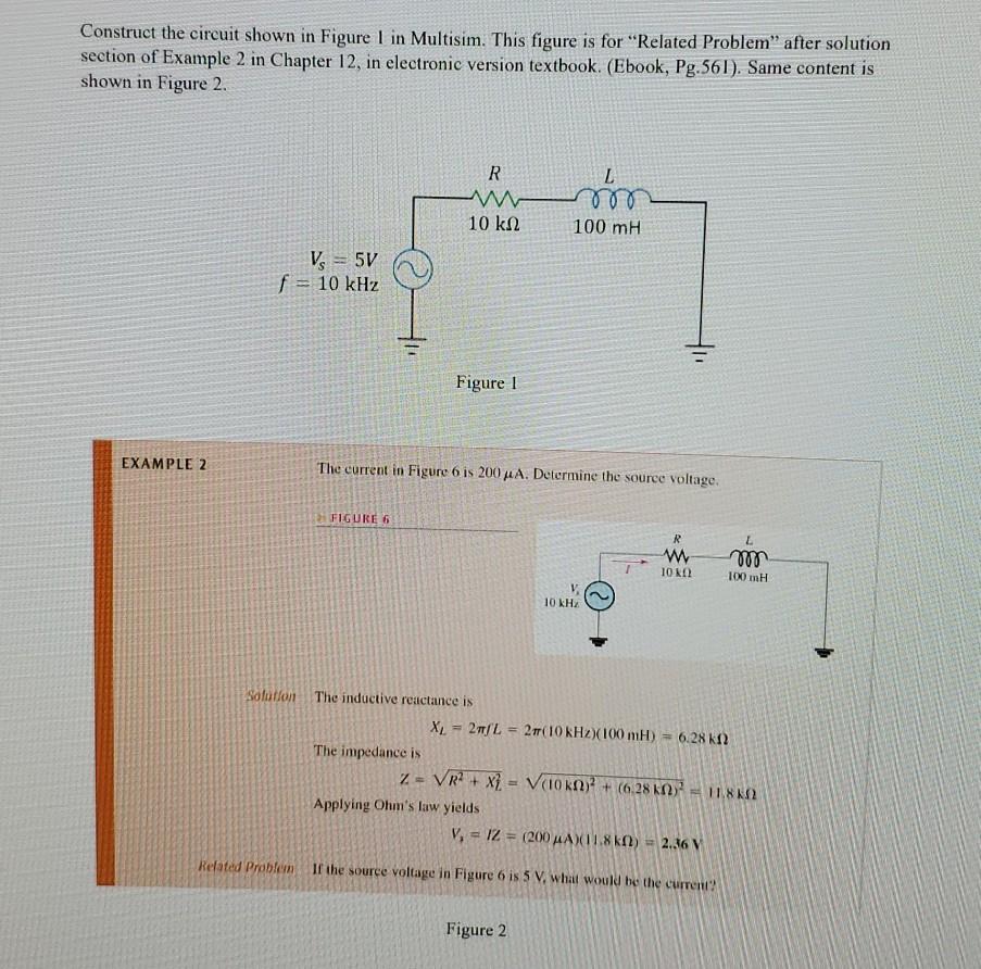 Solved Construct the circuit shown in Figure 1 in Multisim. | Chegg.com