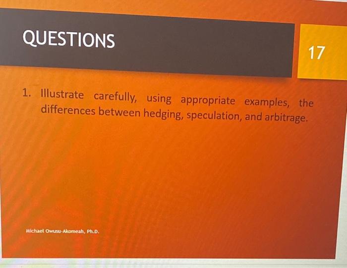 Solved 1. Illustrate carefully, using appropriate examples,