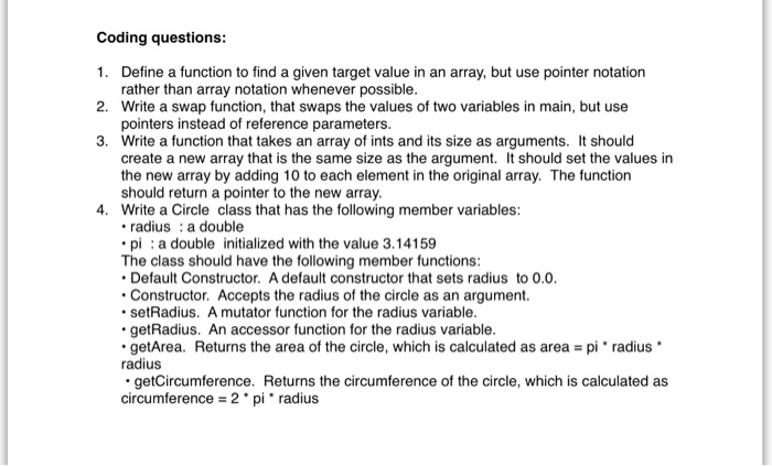 Solved Coding questions: 1. Define a function to find a | Chegg.com