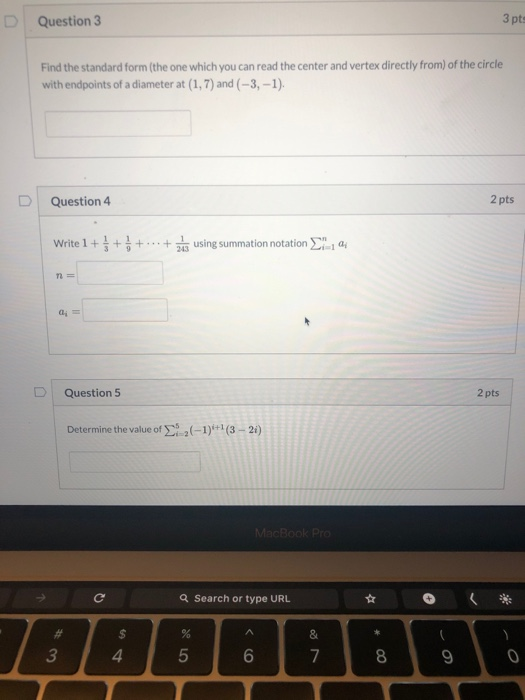 Solved D Question 3 3 pts Find the standard form (the one | Chegg.com