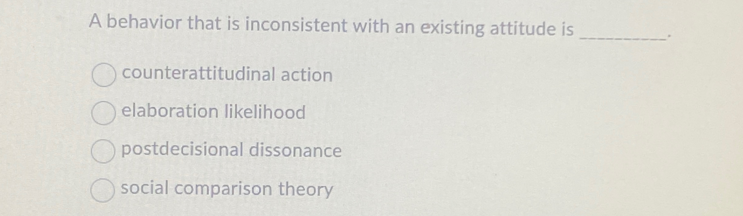 Solved A behavior that is inconsistent with an existing | Chegg.com