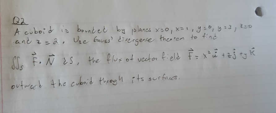 Solved A Cuboid Is Bounded By Planes X 0 X 1 9 Y 3 Chegg Com