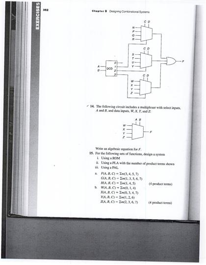 Solved The Following Circuit Includes A Multiplexer With | Chegg.com