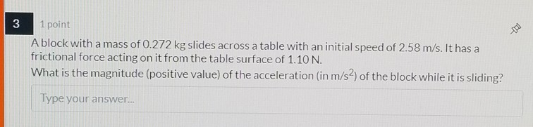 Solved Need help finding the correct answer to physics for 3 | Chegg.com