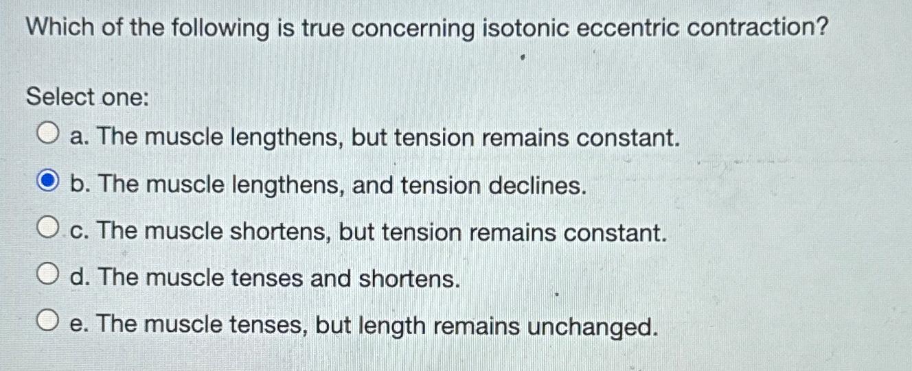 Solved Which of the following is true concerning isotonic