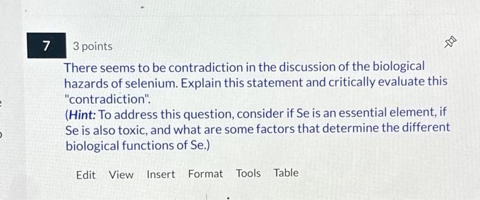 Solved 7 3 points There seems to be contradiction in the | Chegg.com