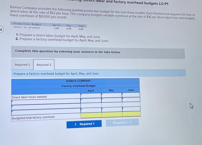 Solved Ramos Company Provides The Following (partial) | Chegg.com