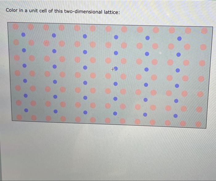 Color in a unit cell of this twodimensional lattice