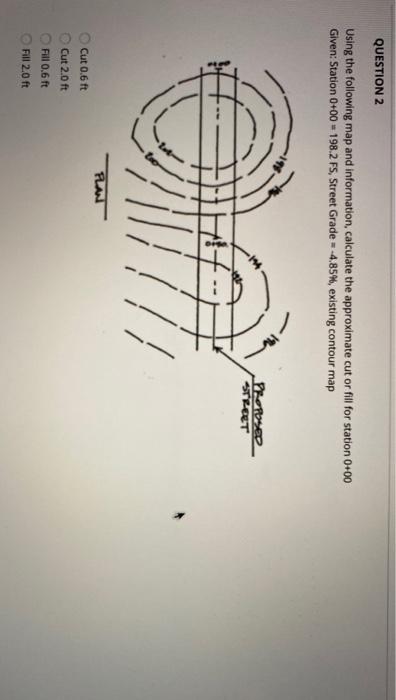 Solved QUESTION 2 Using The Following Map And Information, | Chegg.com