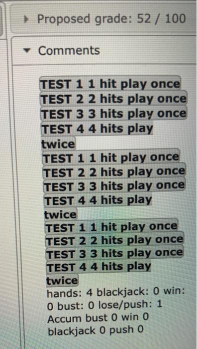 Solved This is my blackjack code in C++ The second screen | Chegg.com