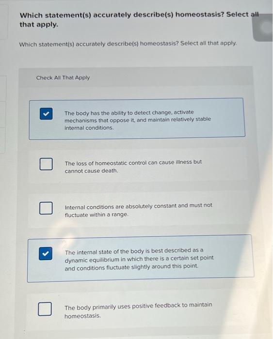 Solved Which statement(s) accurately describe(s) | Chegg.com