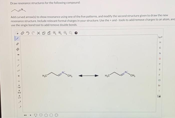 Solved Draw Resonance Structures For The Following Compound 3515