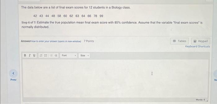 Solved The data below are a list of final exam scores for 12 | Chegg.com