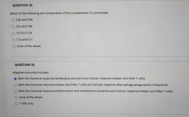 Solved QUESTION 32 Which of the following are components of | Chegg.com