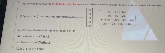Solved Please write the answer to all 4 uploading problems | Chegg.com