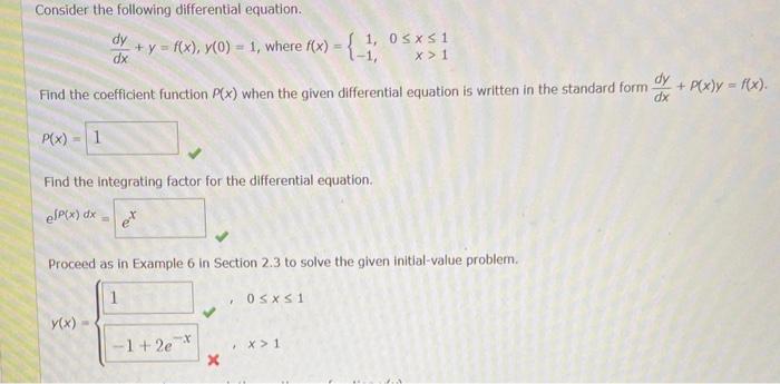 Solved Consider The Following Differential Equation. | Chegg.com