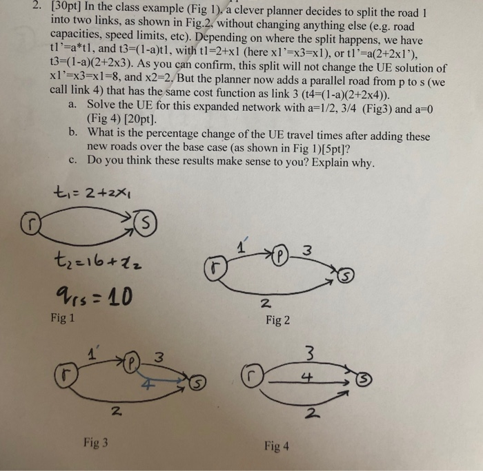 Solved 2. [30pt] In The Class Example (Fig 1). A Clever | Chegg.com