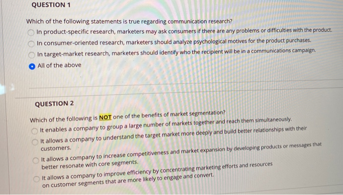 According To Research Which Of The Following Statements Is Correct Solved QUESTION 1 Which of the following statements is true | Chegg.com