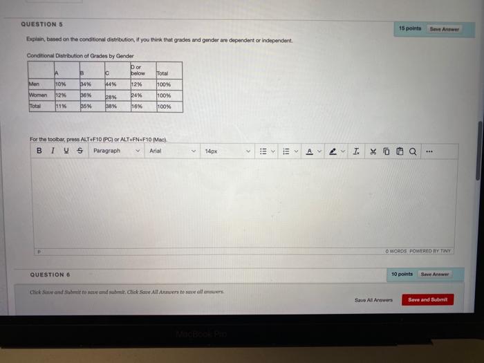 Solved QUESTION 5 15 points Save Answer Explain, based on | Chegg.com