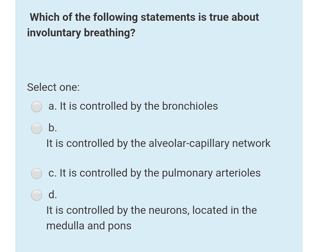 Solved Which of the following statements is true about | Chegg.com