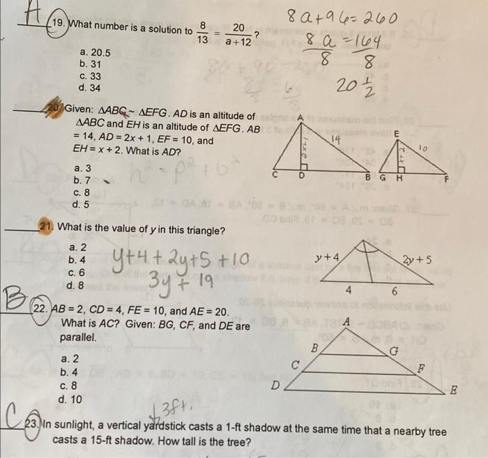 Solved A Con 19 What Number Is A Solution To 8 13 2 A 12 Chegg Com