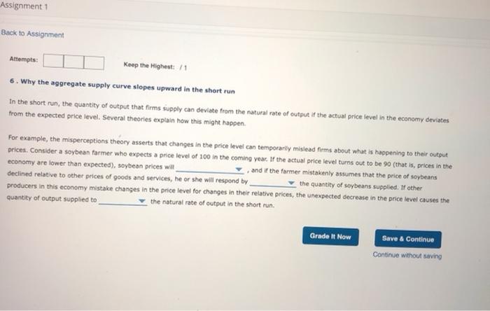 Solved Assignment 1 Back To Assignment Attempts: Keep The | Chegg.com