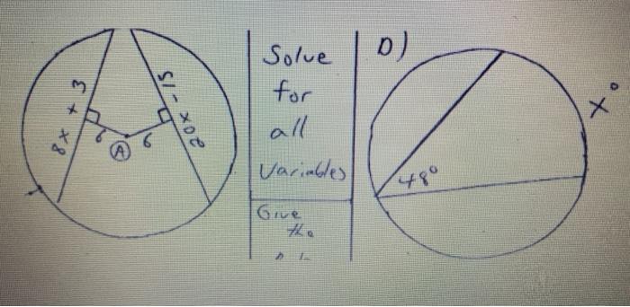 Solved b) Solue for + *8 20x -75 variables 480 Give | Chegg.com
