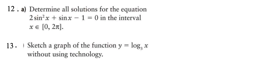 Solved 8. Solve each inequality without using technology. | Chegg.com