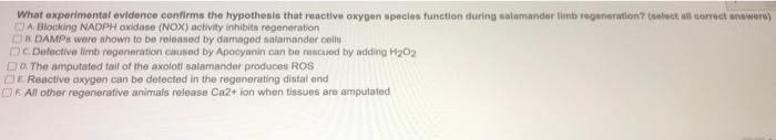 which hypothesis is best supported by experimental evidence