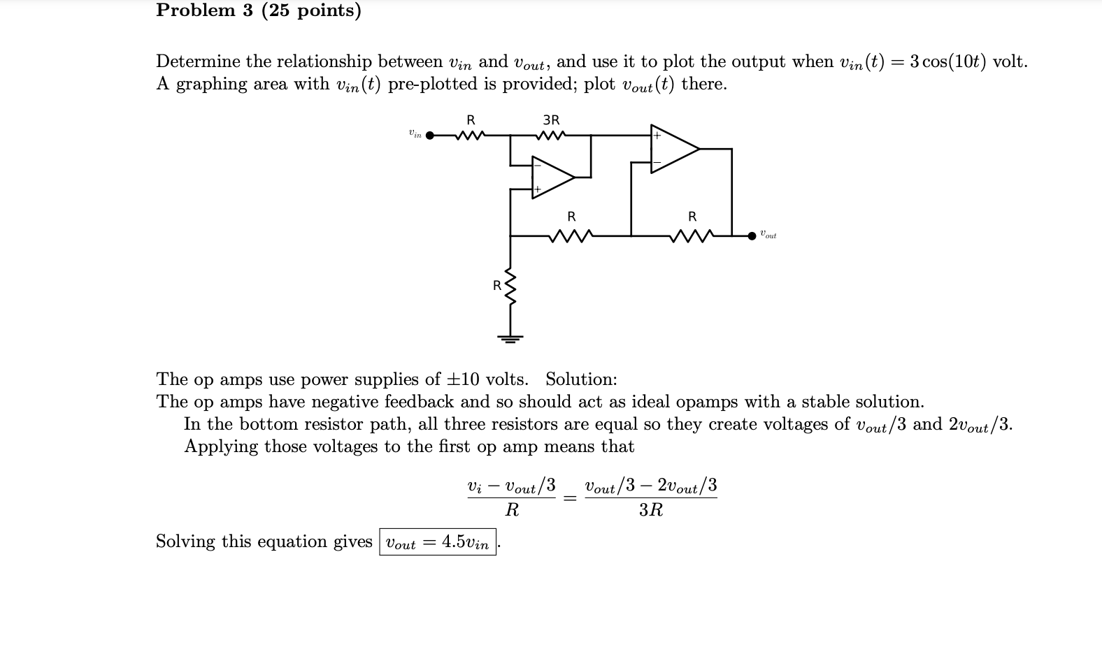 Solved Problem 3 (25 ﻿points)Determine the relationship | Chegg.com