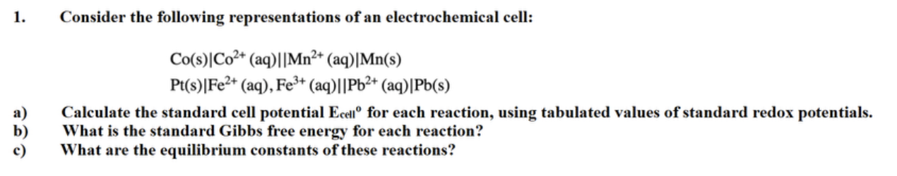 Solved Consider the following representations of an | Chegg.com